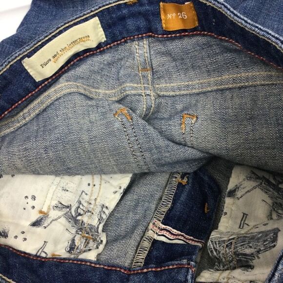 ‎Pilcro and the Letterpress (Anthro) Jean Denim Shorts, Distressed, Size 26 - Picture 14 of 14